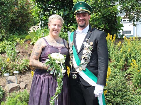 Königspaar 2022 Marcel und Carolin Hecker